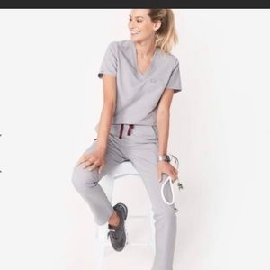 Figs scrubs cement xs kade pants